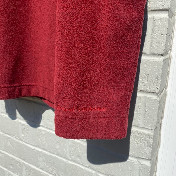 Royal Robbins long sleeve v-neck fleece pullover red large - Picture 4 of 15